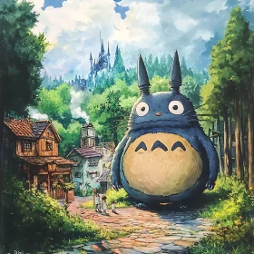 Totoro Adventure in a Forest Village