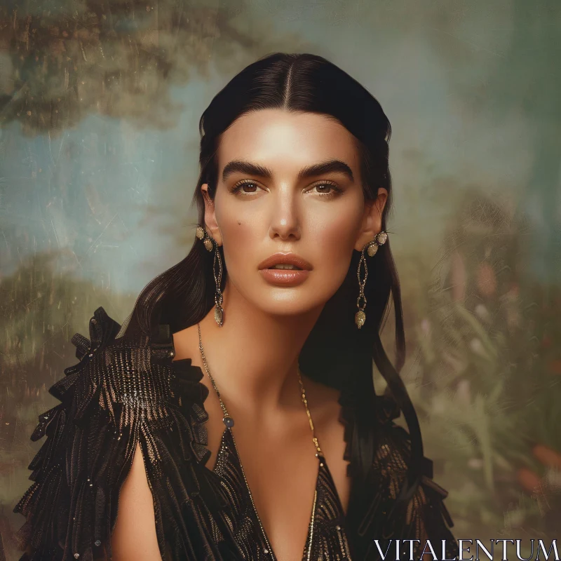 Stunning Portrait of Kendall Jenner AI Image