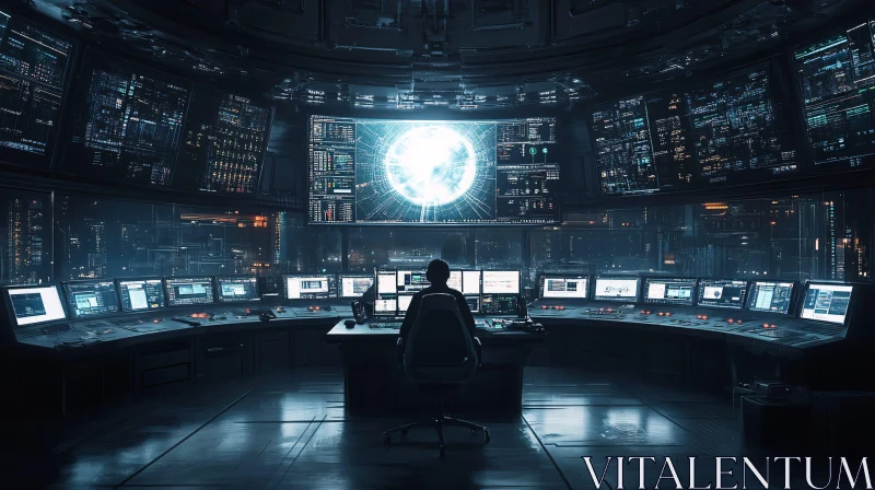 Cybersecurity Command Center AI Image