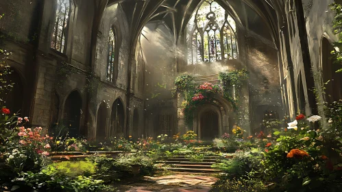 Old Church Floral Interior