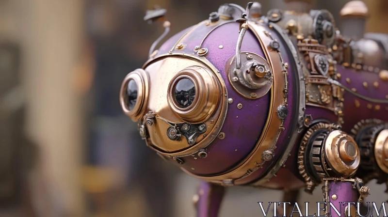 AI ART Mechanical Steampunk Creature