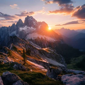 Mountains at Sunset