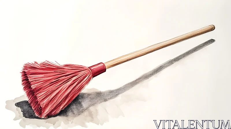 AI ART Artistic Broom Illustration