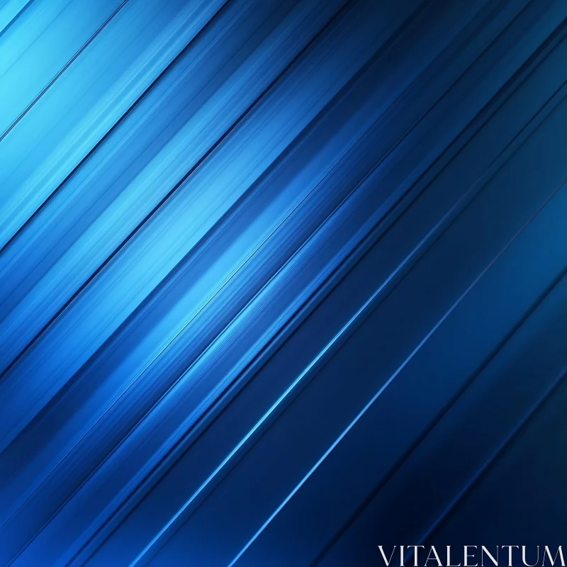 Striking Blue Line Abstract AI Image