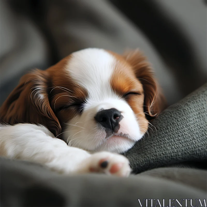 AI ART Tranquil Slumber of a Cute Puppy