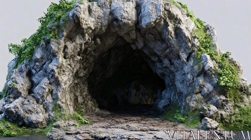 The Mystery Cave AI Image