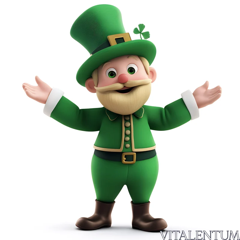 AI ART St. Patrick's Day Leprechaun Character