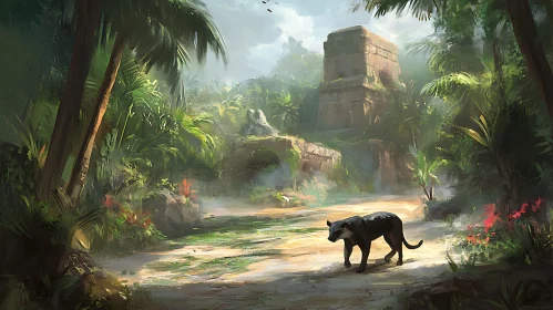 Jungle Panther Landscape