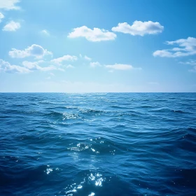 Peaceful Seascape with Cloudscape