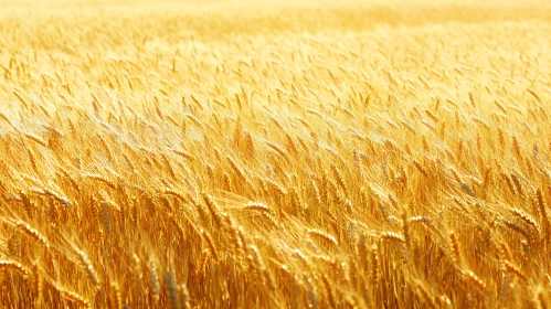 Sunlit Wheat Field