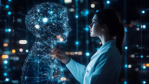 Woman and AI: A Glimpse into Tomorrow
