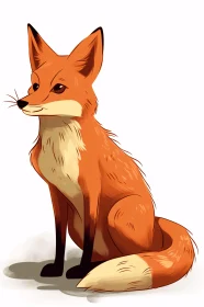 Detailed Fox Drawing