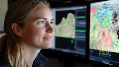 Female Data Scientist at Work