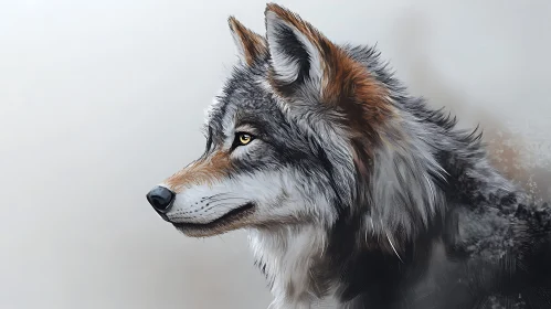 Wolf Gaze Animal Portrait