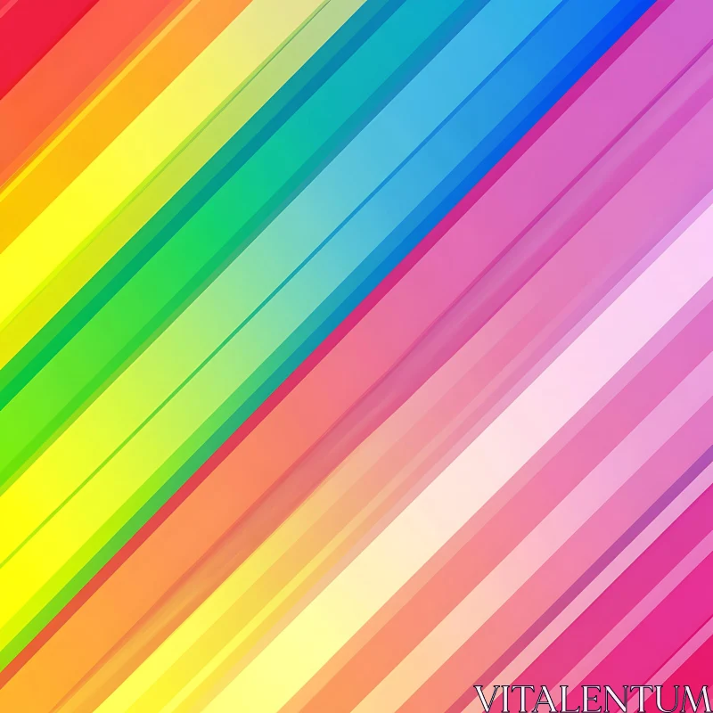 Rainbow Spectrum Lines Composition AI Image