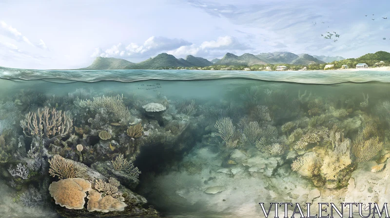 Seascape with Coral Reef