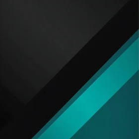 Angular Teal and Black Abstract Design
