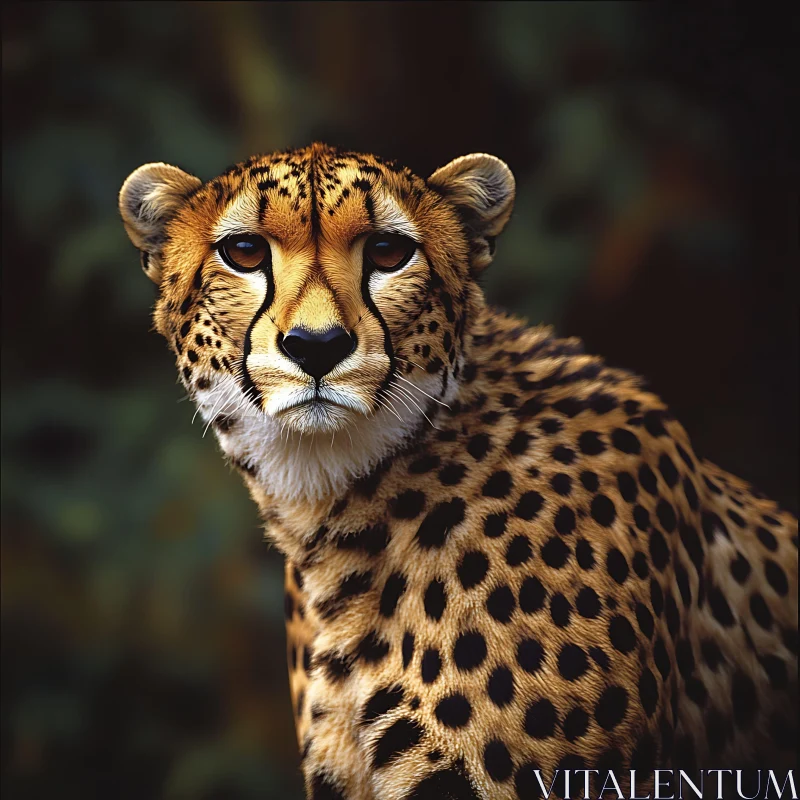Cheetah Face Close-Up: Wild Animal Portrait