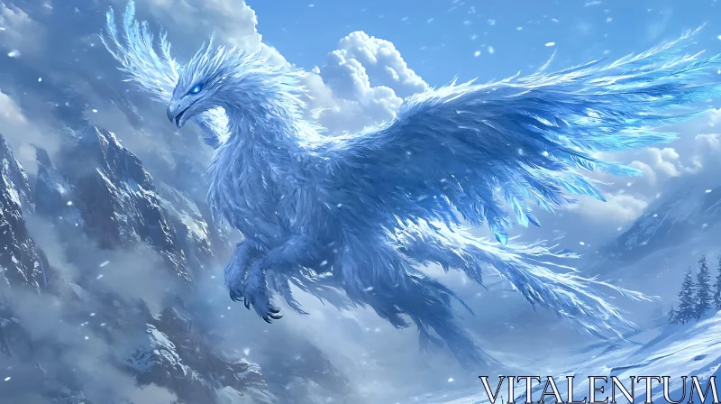 Frozen Phoenix in Flight