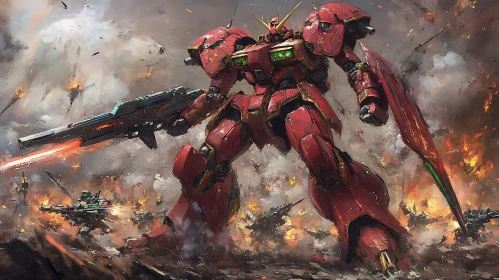 Robotic Warfare: Red Mech Destruction
