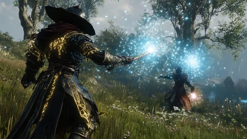 Arcane Battle in the Sunlight Glade