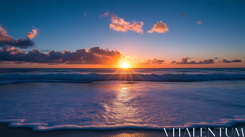 Peaceful Seascape at Sunset