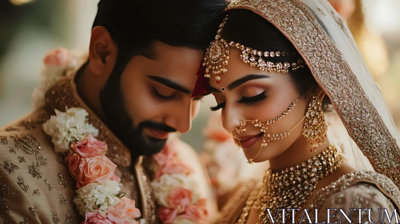 Serene Wedding Day: A Couple's Portrait