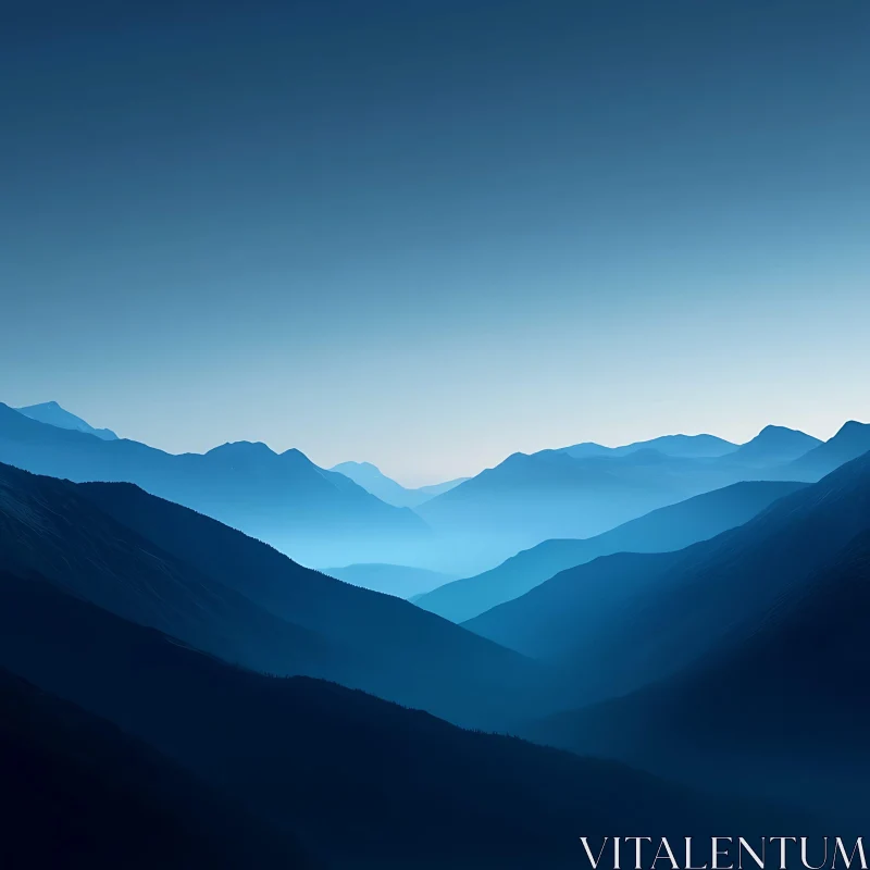 Misty Blue Mountain Vista