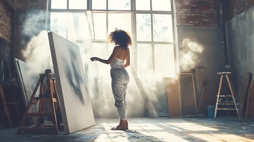 Painterly Haze in the Artist's Workshop