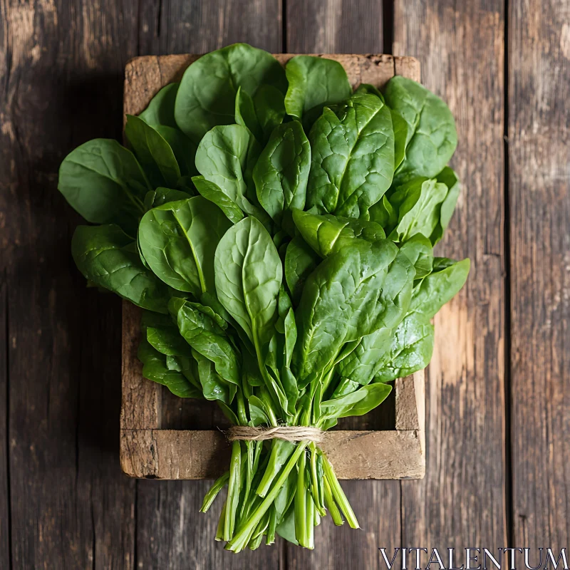 Vibrant Green Spinach Still Life