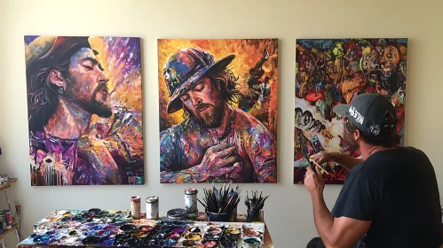 Portraits in the Artist's Studio