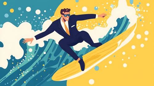 Suit Surfer: Business Meets the Ocean