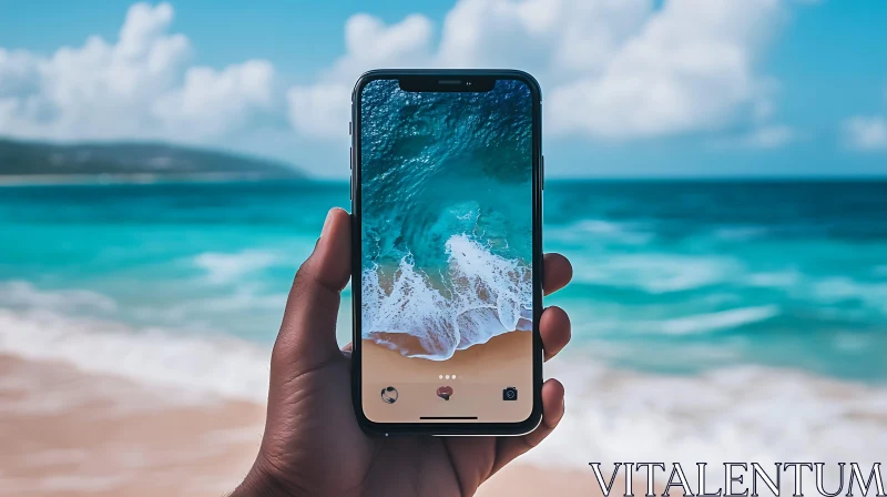 Ocean View on Mobile Device