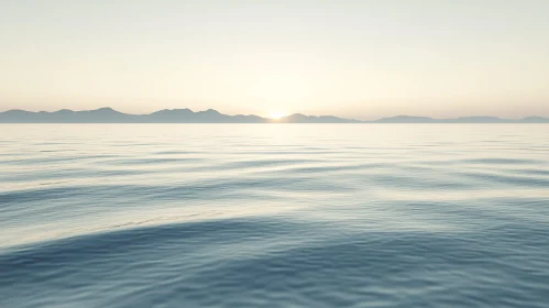 Calm Sunrise Over the Sea