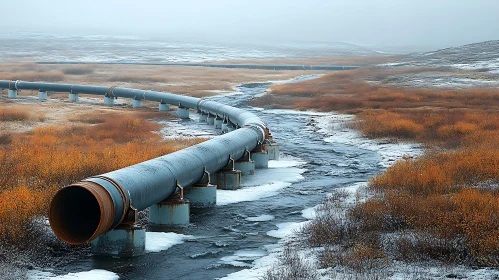 Winter River Crossing Pipeline