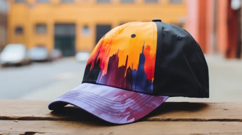 City Skyline Baseball Cap: A Colorful Blend of Urban Style