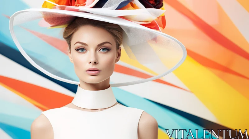 AI ART Colorful Hat: A Stunning Image of Elegance and Grace