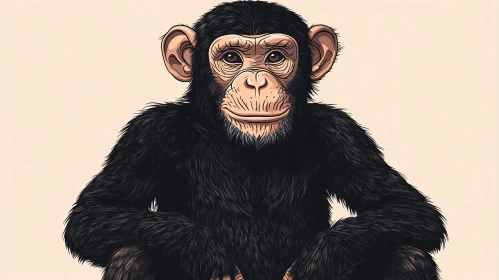 Exquisite Chimpanzee Drawing