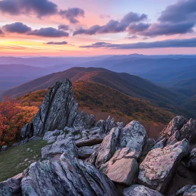 Tranquil Mountain Landscape at Dusk