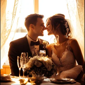 Golden Light Wedding Moment