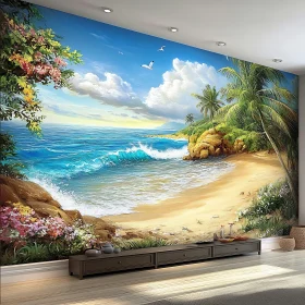 Coastal Paradise Beachfront Seascape