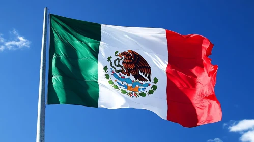 National Pride: Mexico Flag in the Wind