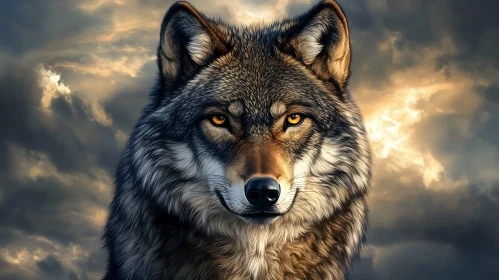 Wolf Stare: An Animal Portrait