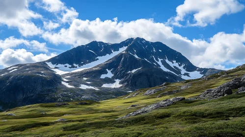 Snowy Mountain Landscape