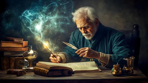 Enchanted Writer: A moment of magical writing
