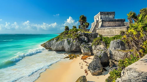 Tulum Ruins Coastal View