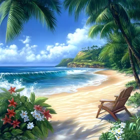 Seaside Bliss: A Tropical Beach View