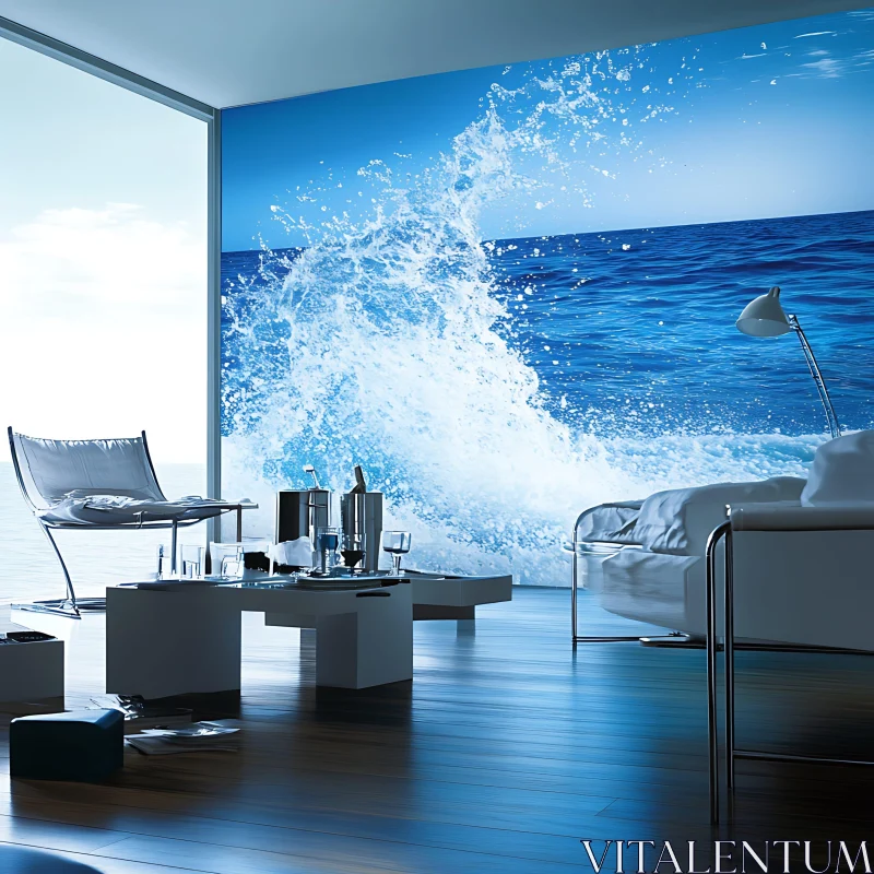 AI ART Coastal Interior Design