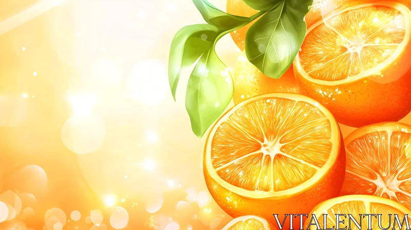 AI ART Radiant Citrus Composition