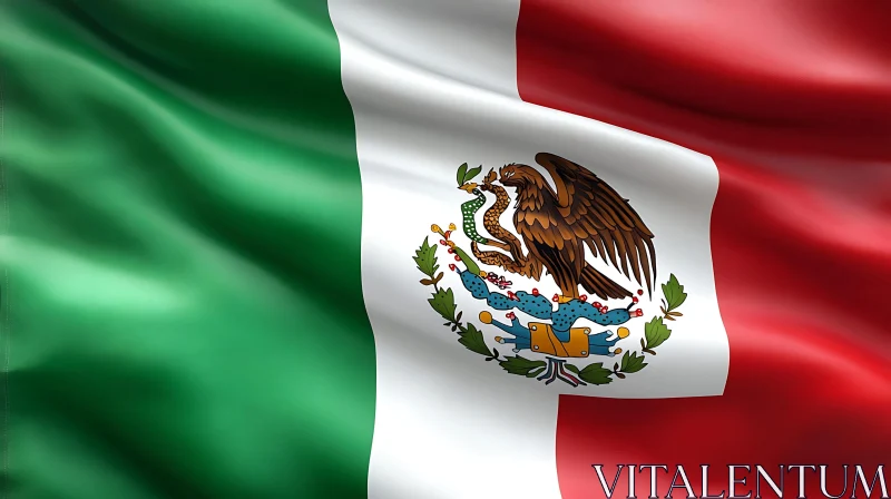 AI ART Symbol of Mexico: The National Flag